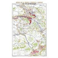Larmat Champagne Map 3. Les Vins des Champagne